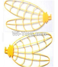 Subotech S700 Parts-11 Left and Right Wing-Yellow,Subotech S700 RC dragonfly Helicopter Spare Parts Accessories,S700 Replacement parts